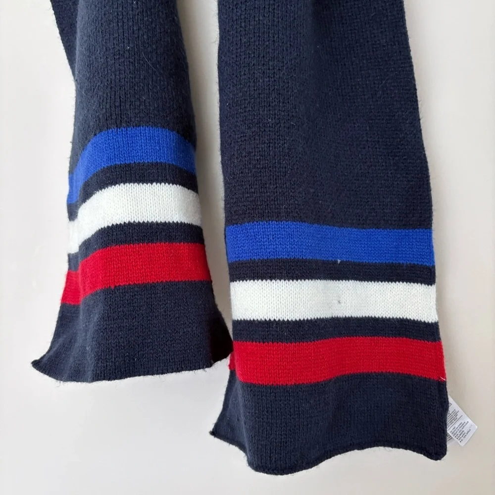 Old Navy Navy Scarf with Stripes
